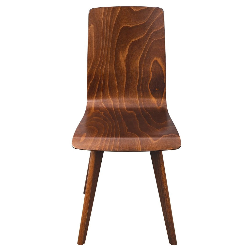 Fameg Wooden Flow Bentwood Walnut Side Chairs (Pack of 2) by Fameg - Lordwell Catering Equipment
