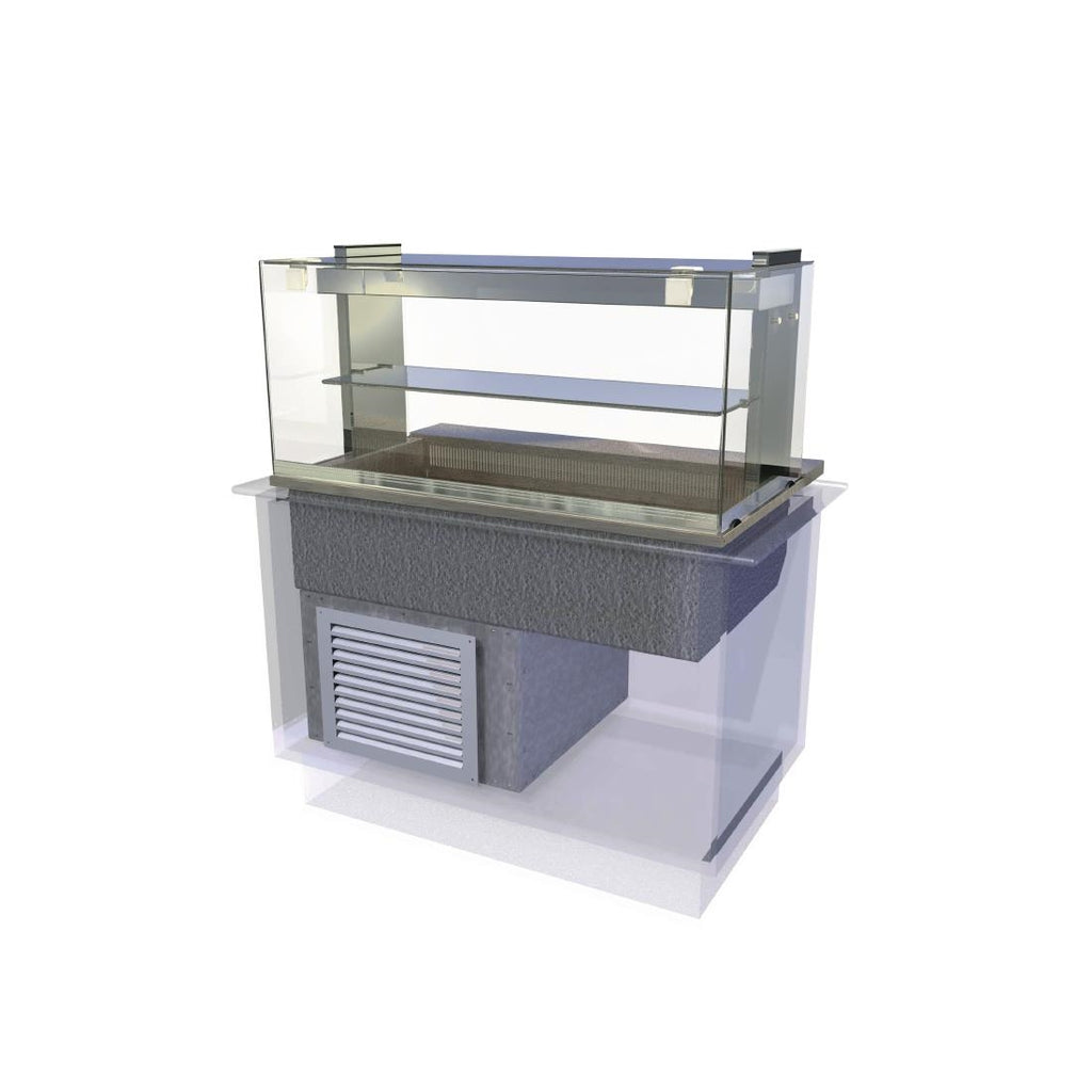 Kubus Drop In Chilled Deli Serve Over Counter 1175mm KCDL3HT by Kubus - Lordwell Catering Equipment