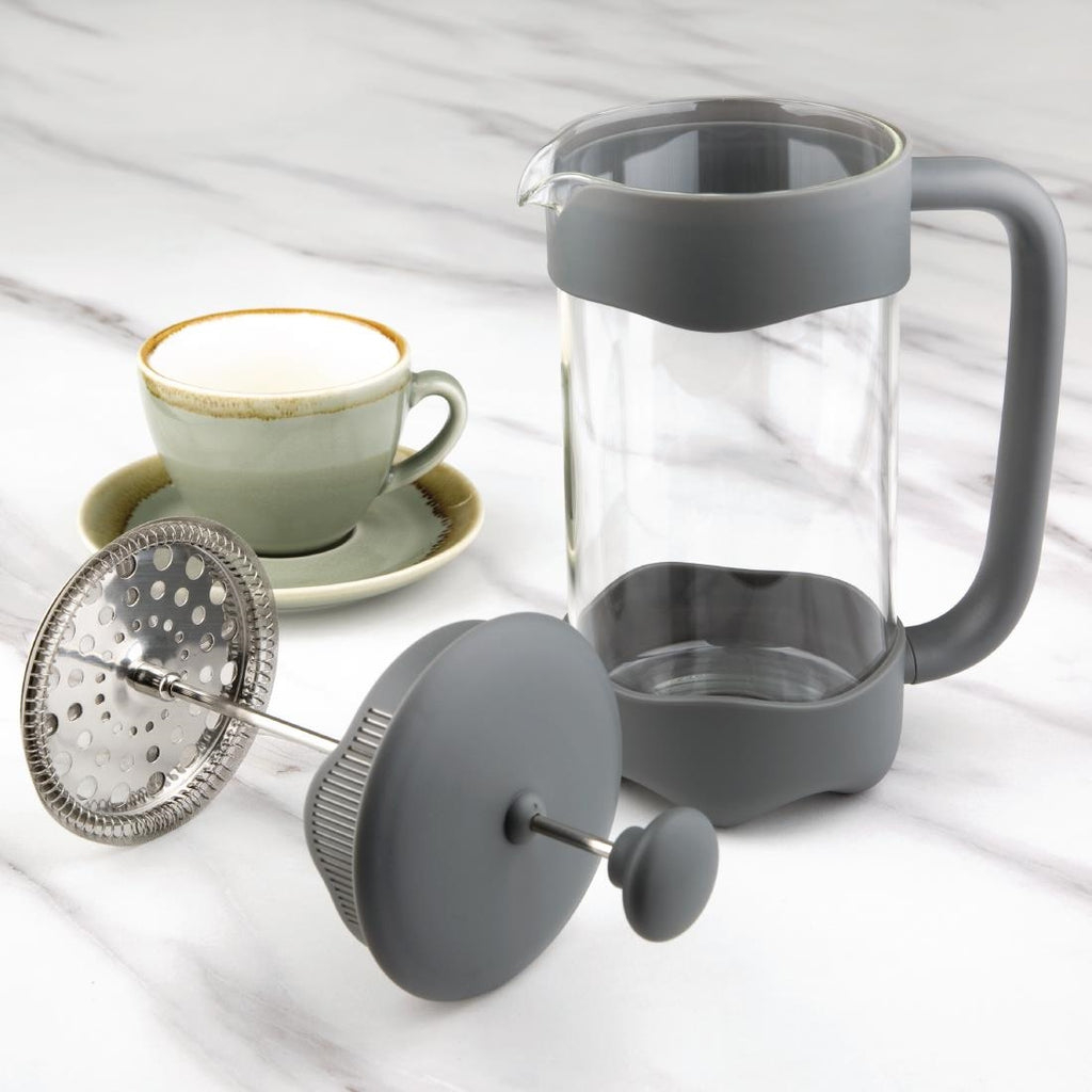 Olympia Contemporary Cafetiere Grey 8 Cup by Olympia - Lordwell Catering Equipment