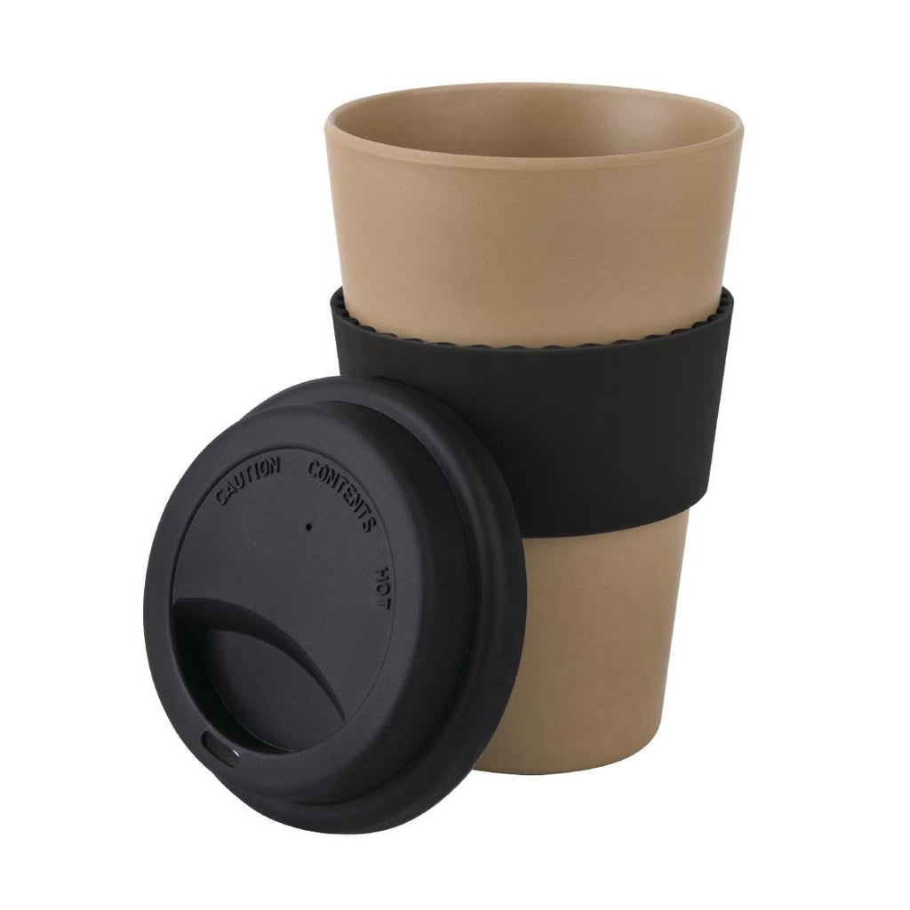 Olympia Bamboo Reusable Coffee Cup 340ml / 12oz by Olympia - Lordwell Catering Equipment