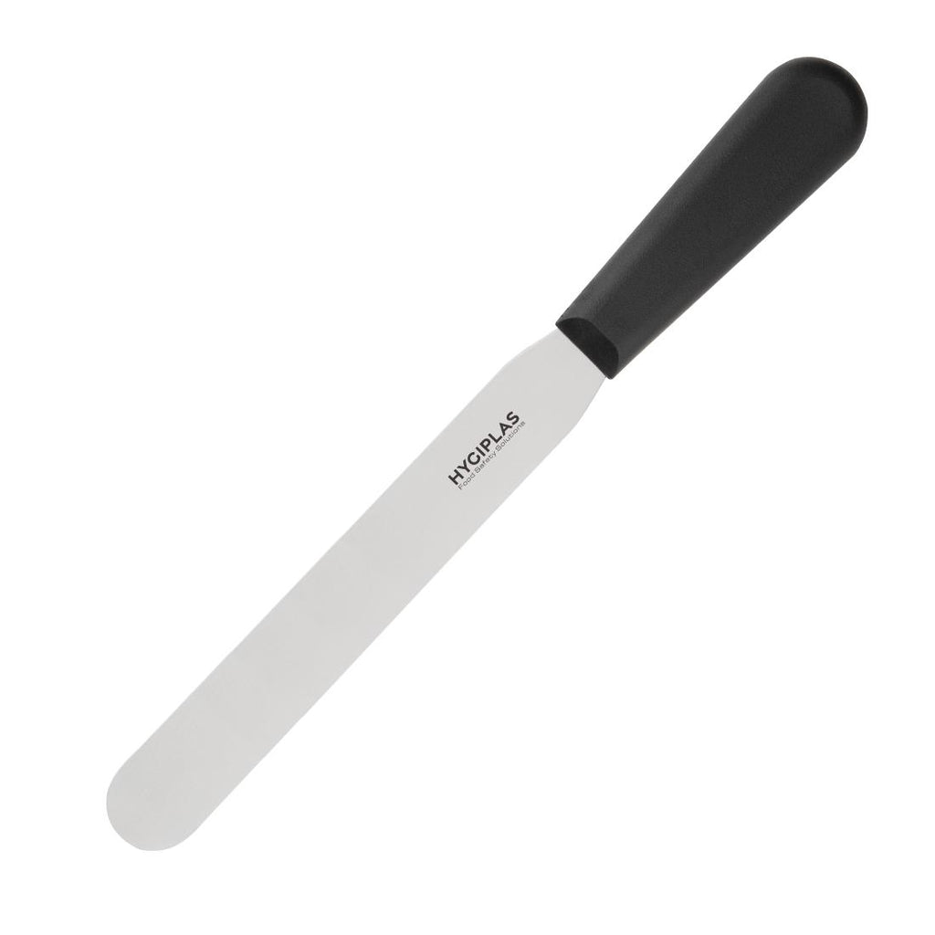 Hygiplas Straight Blade Palette Knife Black 20.5cm by Hygiplas - Lordwell Catering Equipment