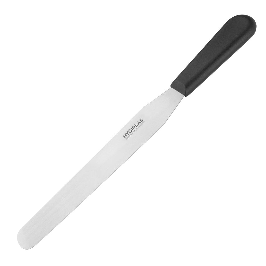 Hygiplas Straight Blade Palette Knife Black 25.5cm by Hygiplas - Lordwell Catering Equipment