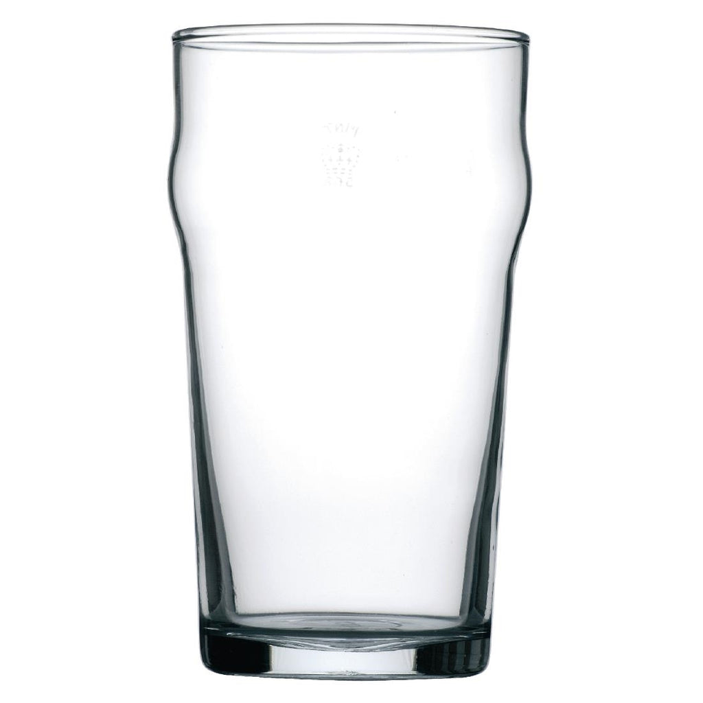 Arcoroc Nonic Nucleated Beer Glasses 570ml CE Marked (Pack of 48) by Arcoroc - Lordwell Catering Equipment