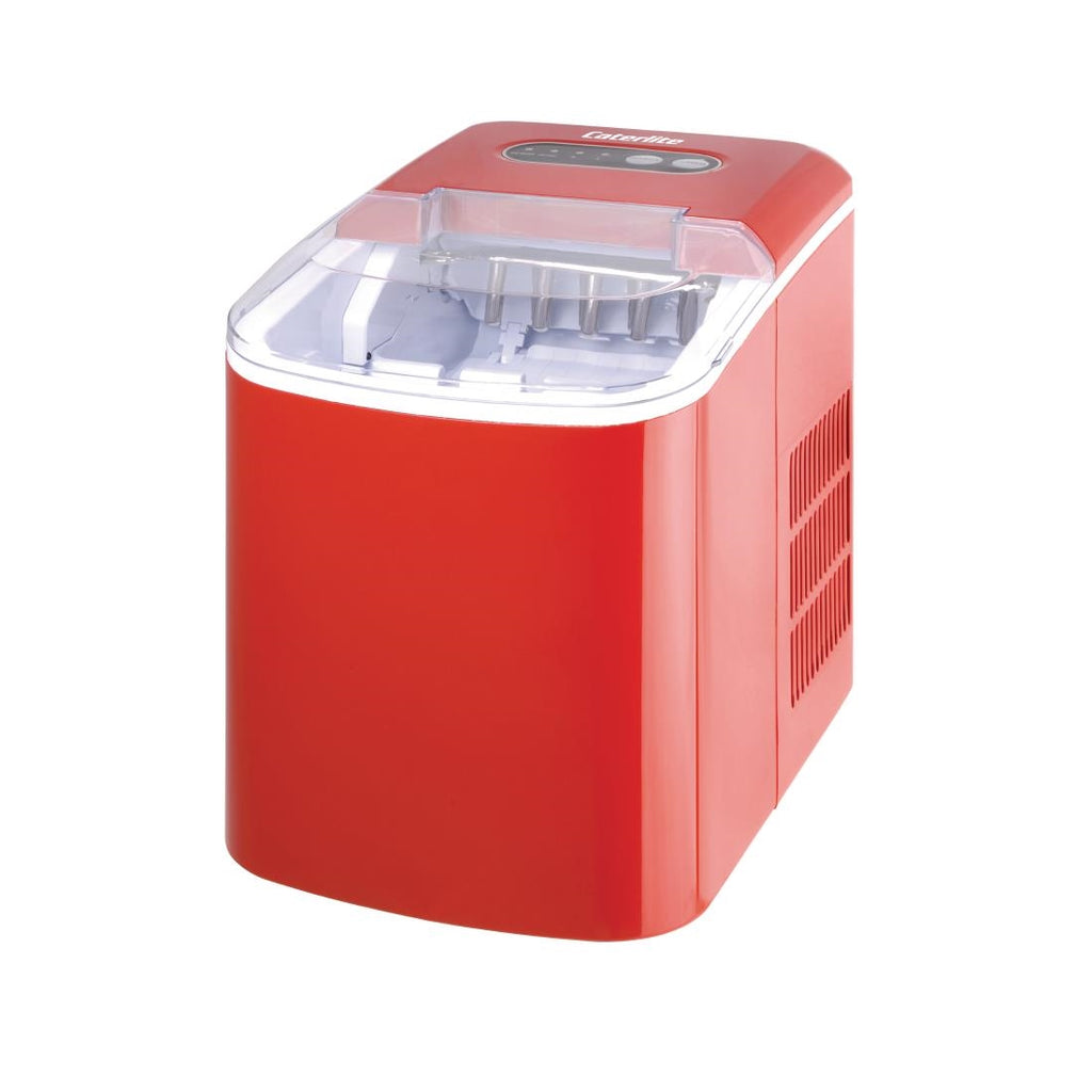 Caterlite Countertop Manual Fill Ice Machine Red by Caterlite - Lordwell Catering Equipment