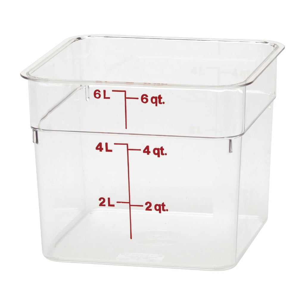 Cambro Square Polycarbonate Food Storage Container 5.7 Ltr by Cambro - Lordwell Catering Equipment