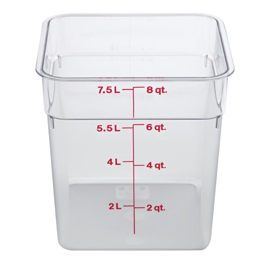 Cambro Square Polycarbonate Food Storage Container 7.6 Ltr by Cambro - Lordwell Catering Equipment