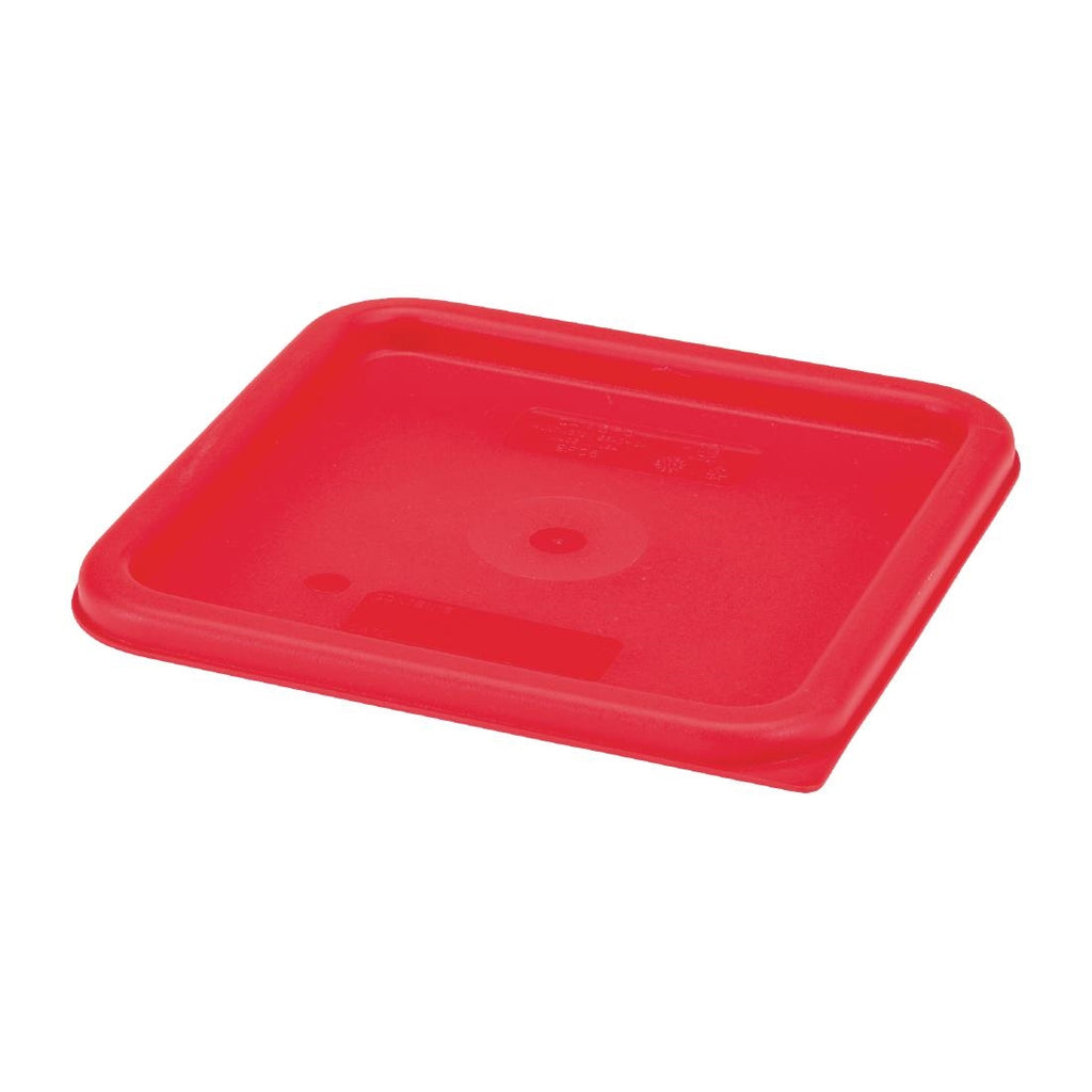 Cambro Camsquare Food Storage Container Lid Red by Cambro - Lordwell Catering Equipment