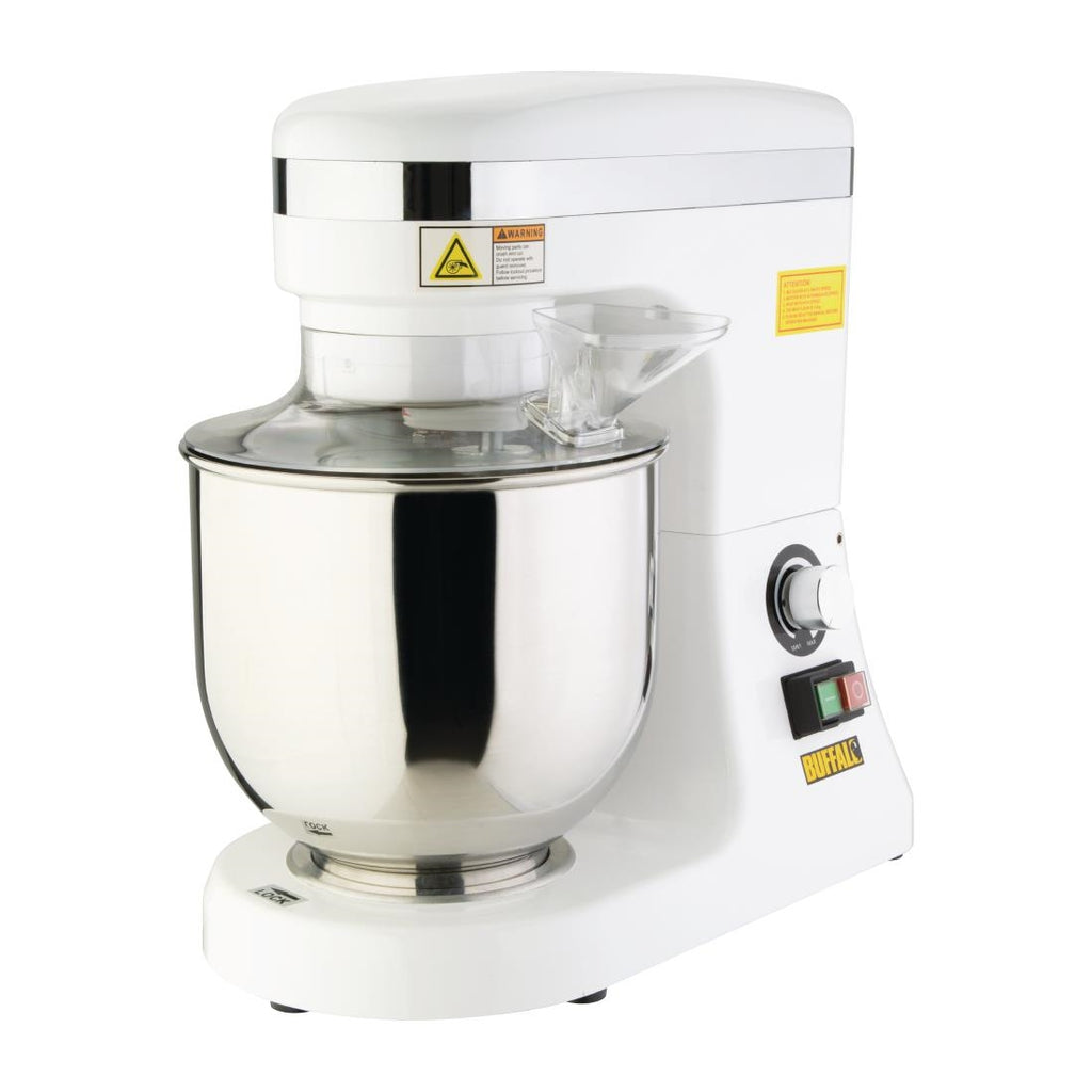 Buffalo 7Ltr White Planetary Mixer by Buffalo - Lordwell Catering Equipment