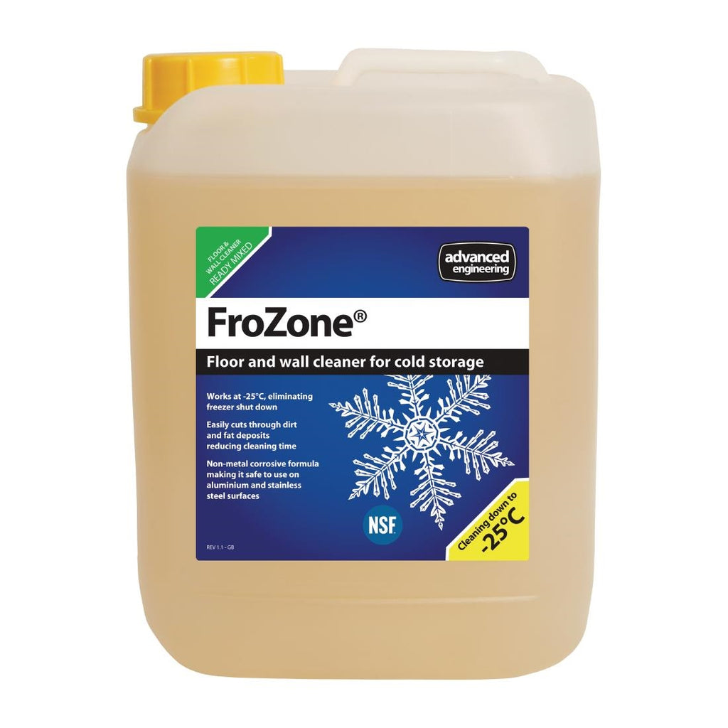FroZone Low Temperature Refrigerator and Freezer Cleaner Ready To Use 5Ltr (4 Pack) by Advanced Engineering - Lordwell Catering Equipment