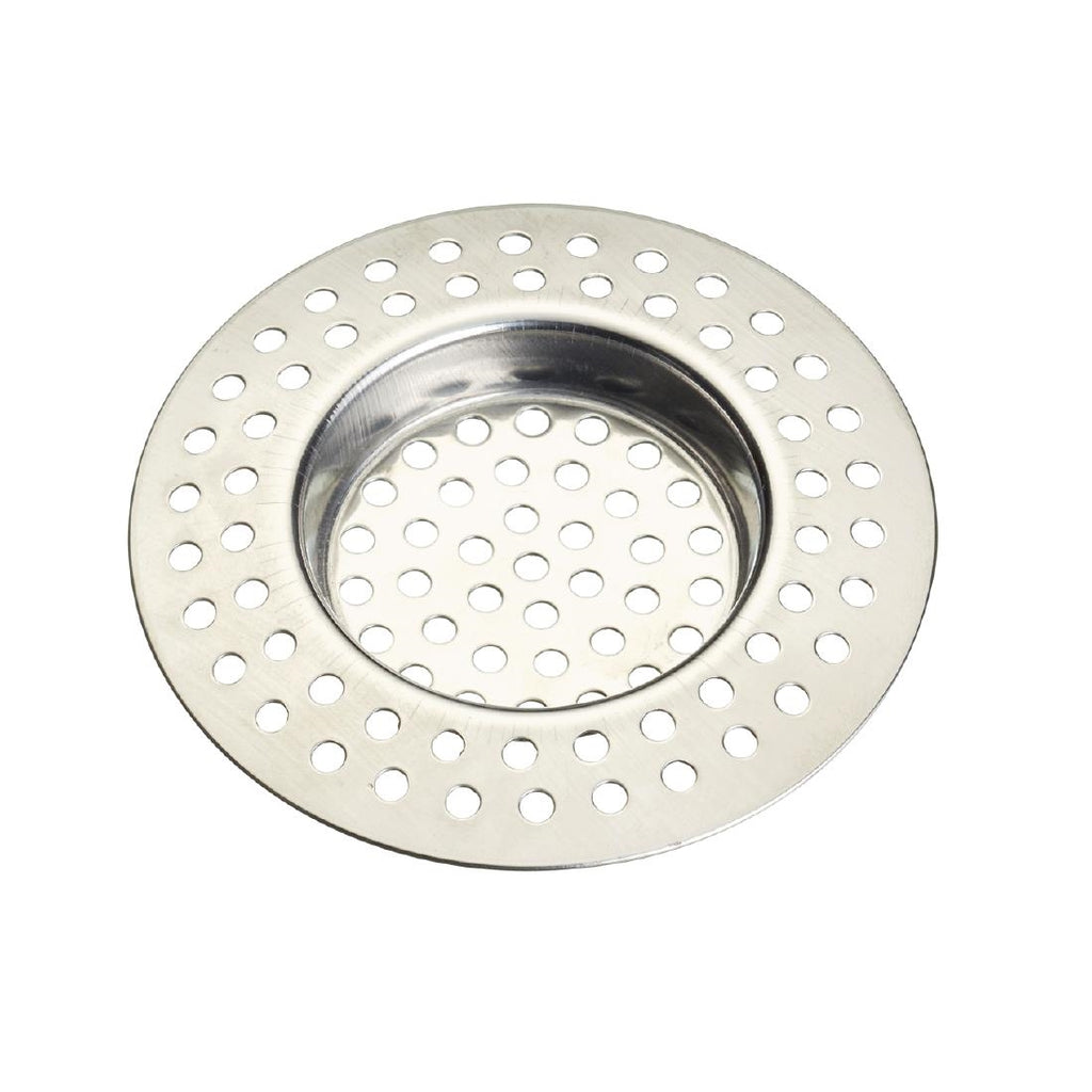 KitchenCraft Stainless Steel Large Hole Sink Strainer 75mm by Kitchen Craft - Lordwell Catering Equipment