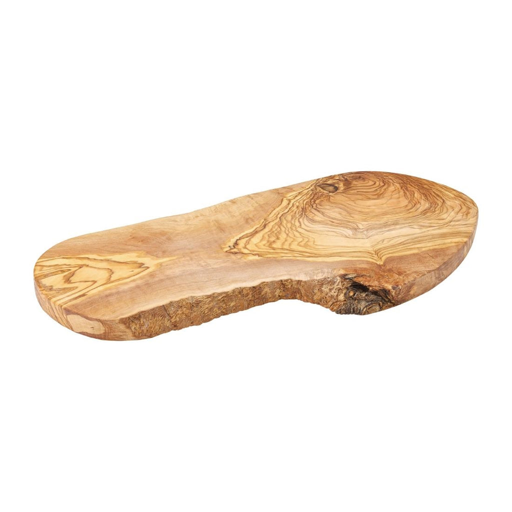 Utopia Rustic Olive Wood Oval Platters 400mm (Pack of 6) by Utopia - Lordwell Catering Equipment