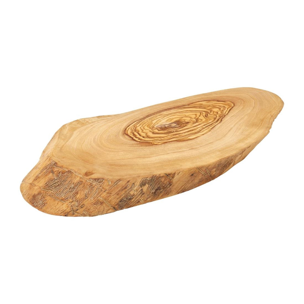 Utopia Rustic Olive Wood Platters 250mm (Pack of 6) by Utopia - Lordwell Catering Equipment
