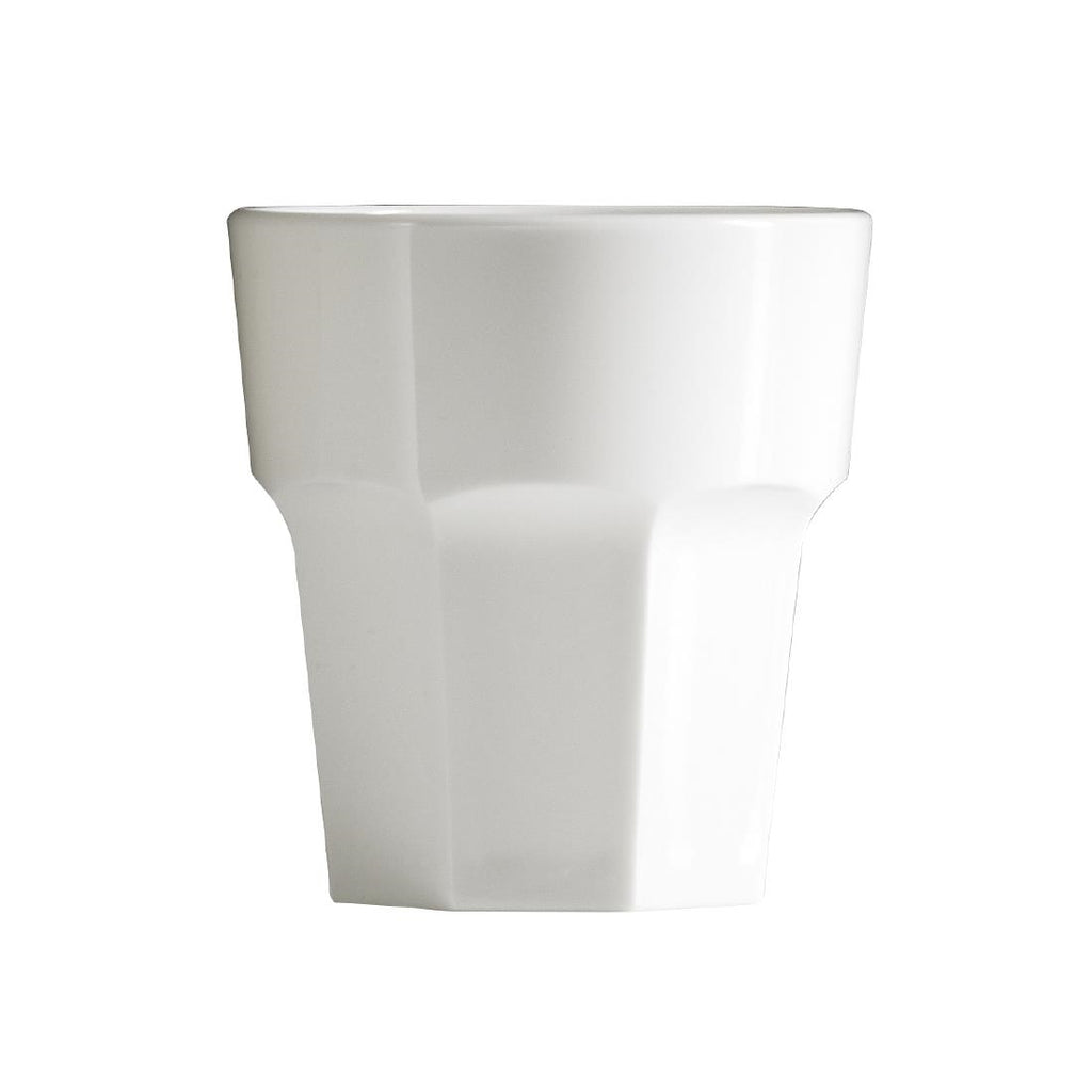 BBP Polycarbonate Rocks Tumbler 256ml White (Pack of 36) by BBP - Lordwell Catering Equipment