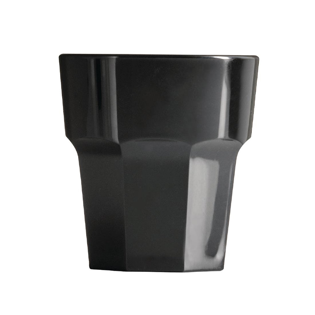BBP Polycarbonate Rocks Tumbler 256ml Black (Pack of 36) by BBP - Lordwell Catering Equipment