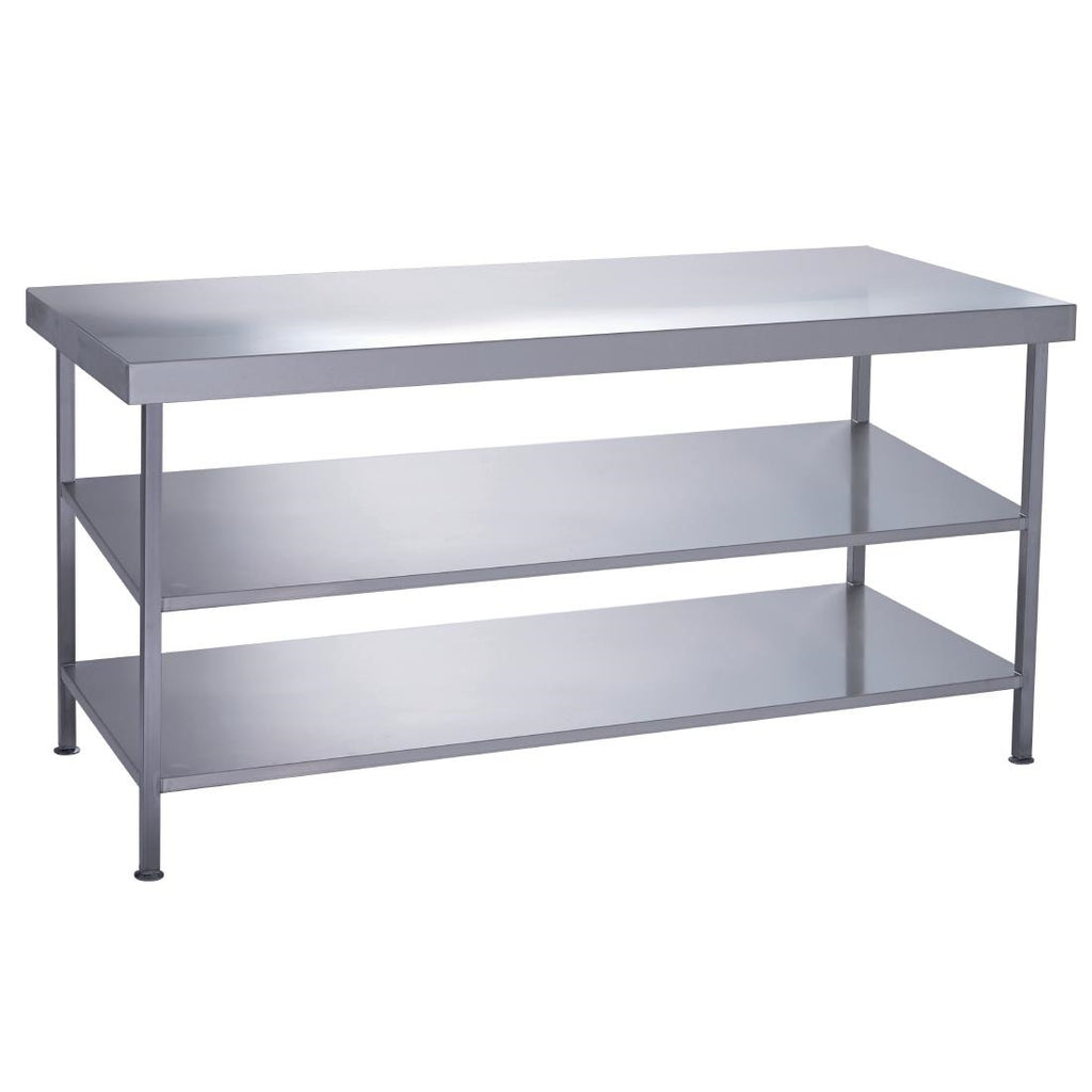 Parry Fully Welded Stainless Steel Centre Table 2 Undershelves 1200x600mm by Parry - Lordwell Catering Equipment