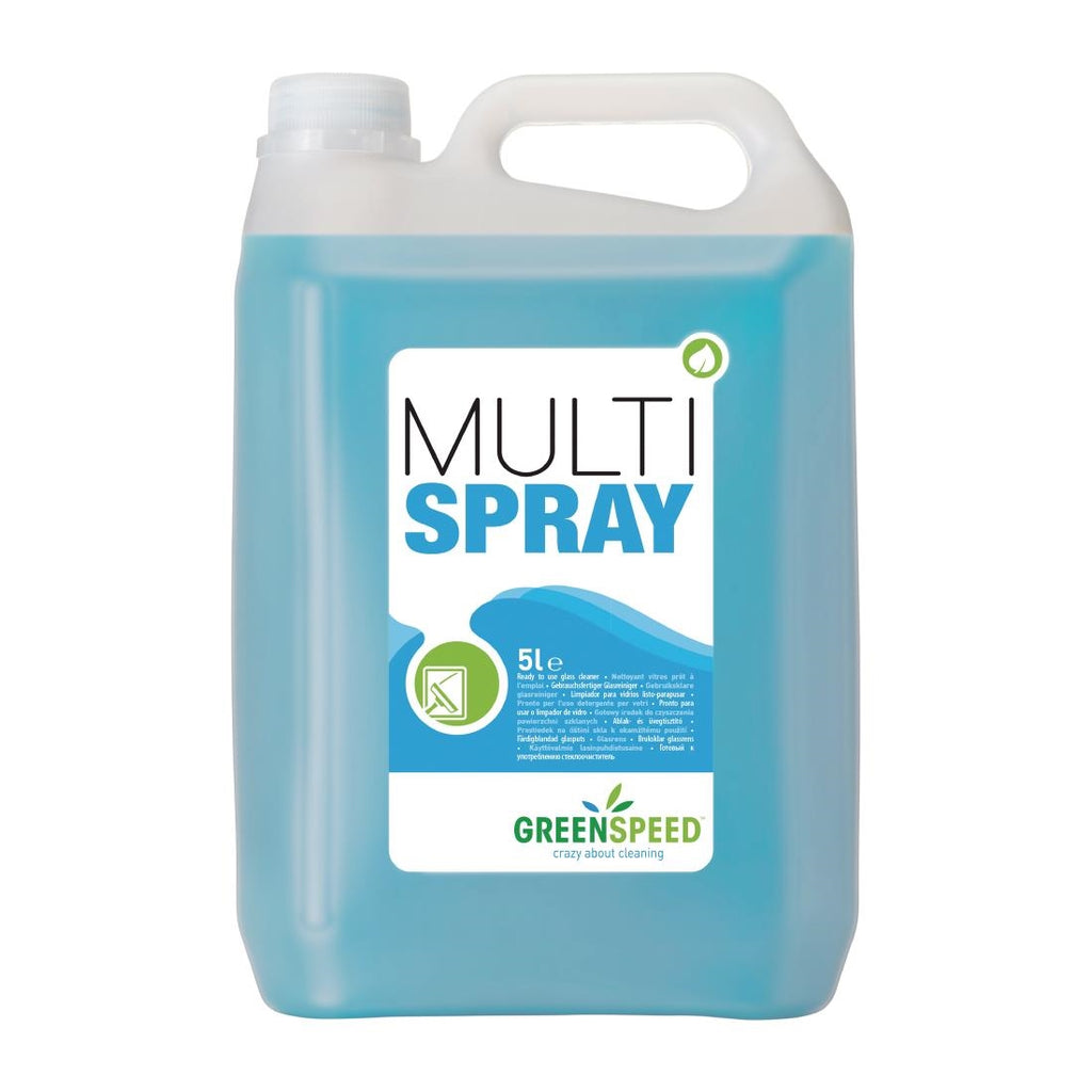 Greenspeed Glass and Interior Cleaner Ready To Use 5Ltr (4 Pack) by Greenspeed - Lordwell Catering Equipment