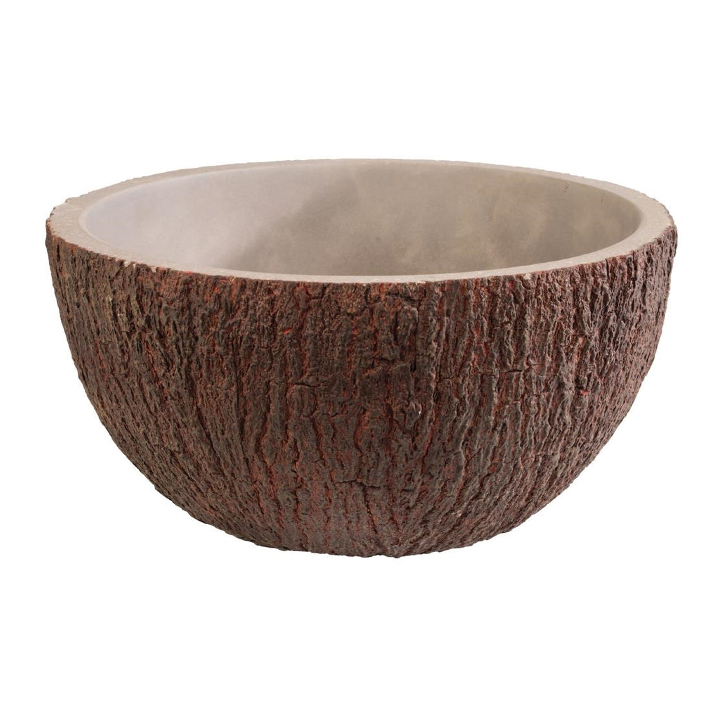 APS Coconut Bowl Concrete 230mm 2200ml (Single) by APS - Lordwell Catering Equipment