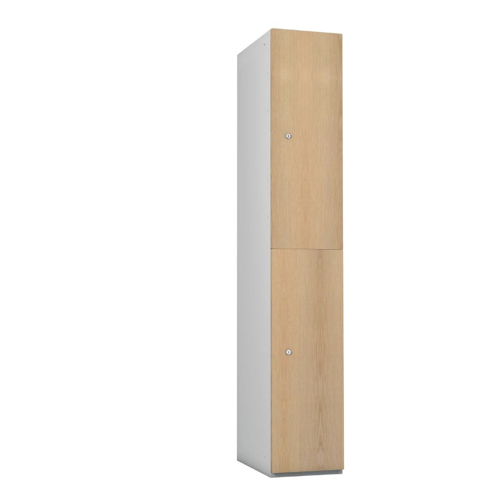 Timberbox Two Door Camlock Locker Ash Finish by Timberbox - Lordwell Catering Equipment