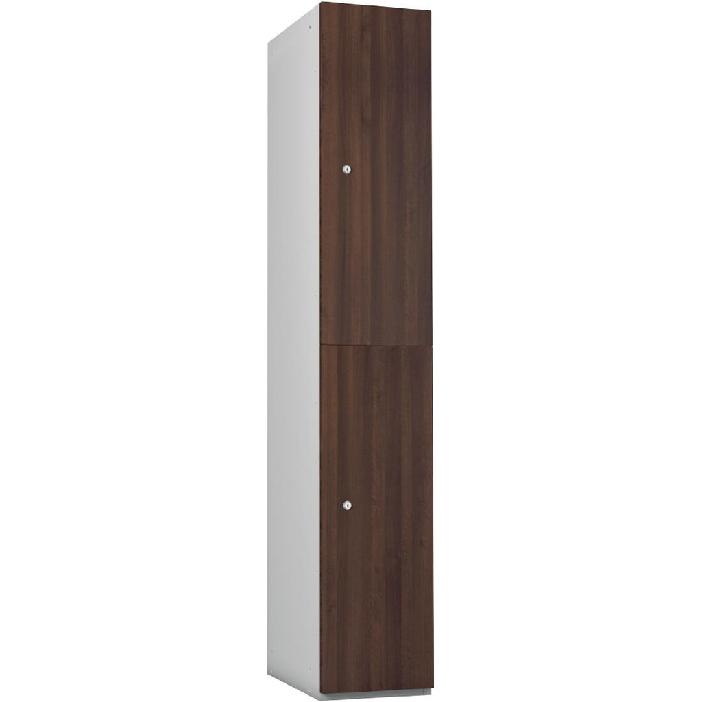 Timberbox Two Door Coin Return Locker Walnut Finish by Timberbox - Lordwell Catering Equipment