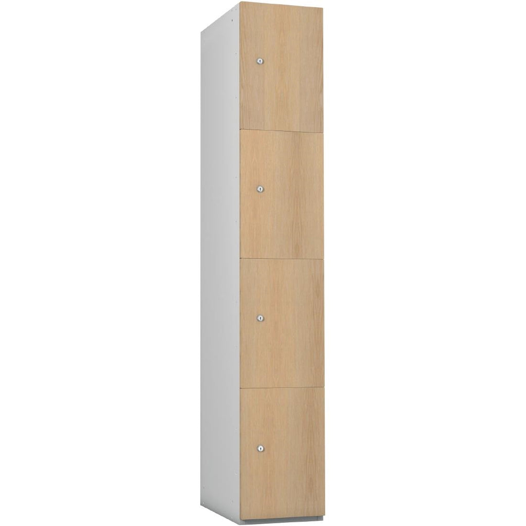 Timberbox Four Door Camlock Locker Ash Finish by Timberbox - Lordwell Catering Equipment