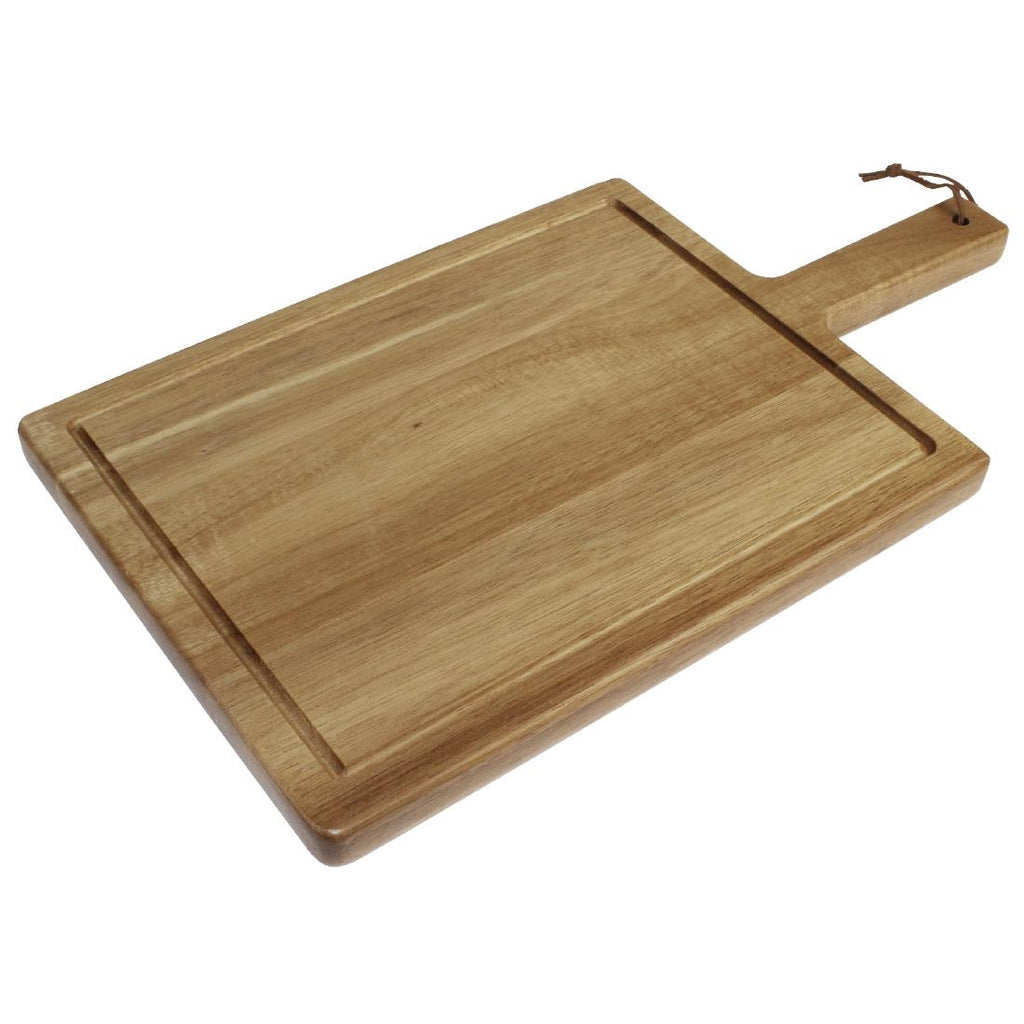 Solid Acacia Wood Steak Board Small by T&G Woodware - Lordwell Catering Equipment