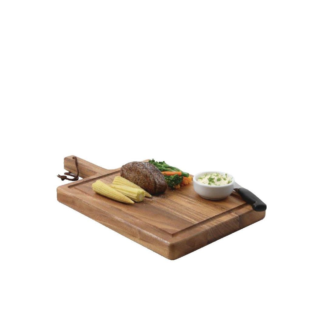 Tuscany Wooden Serving Board Acacia 420 x 230 by T&G Woodware - Lordwell Catering Equipment