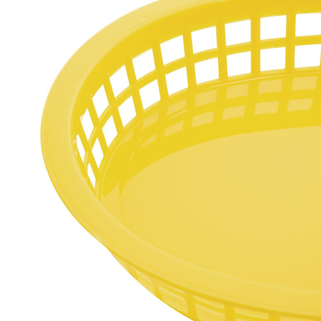 Olympia Kristallon Polypropylene Food Baskets Yellow (Pack of 6) by Olympia - Lordwell Catering Equipment