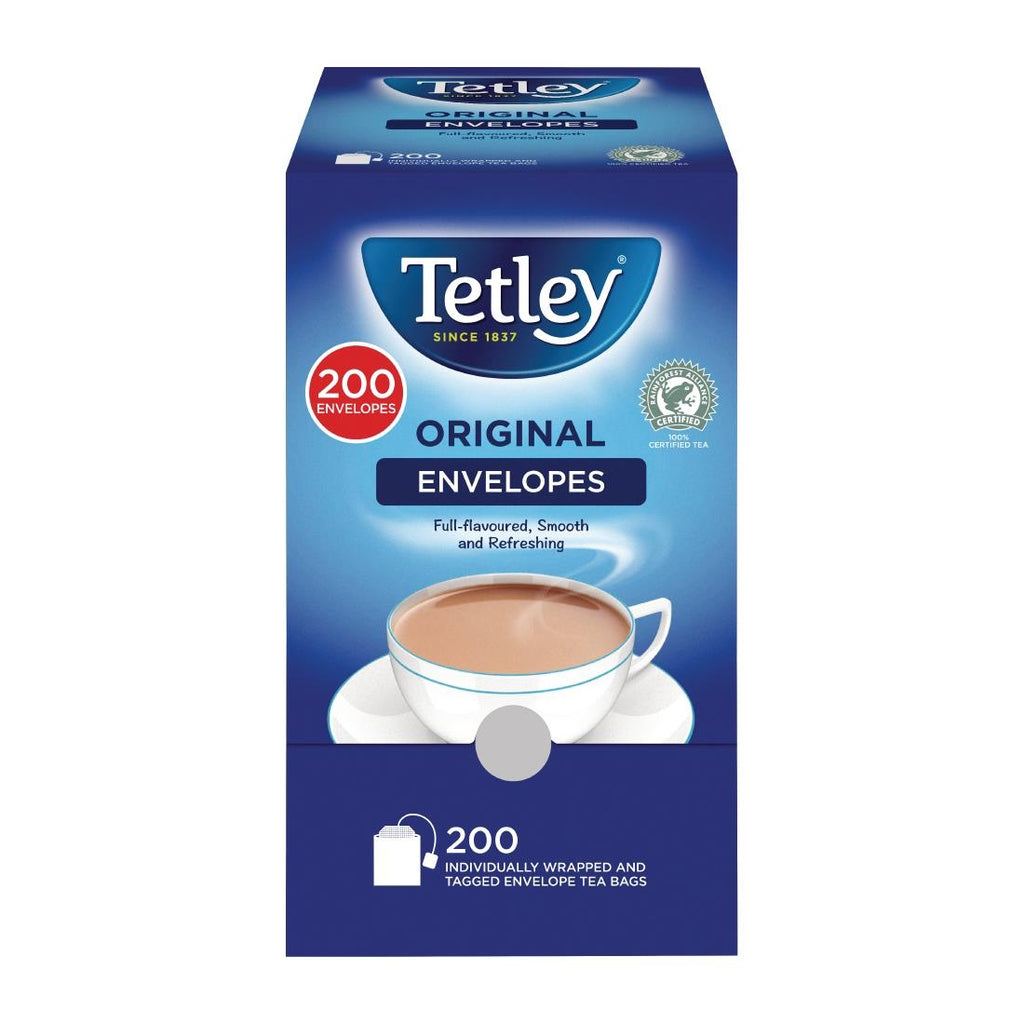 Tetley Black Tea Envelopes (Pack of 200) by Tetley - Lordwell Catering Equipment