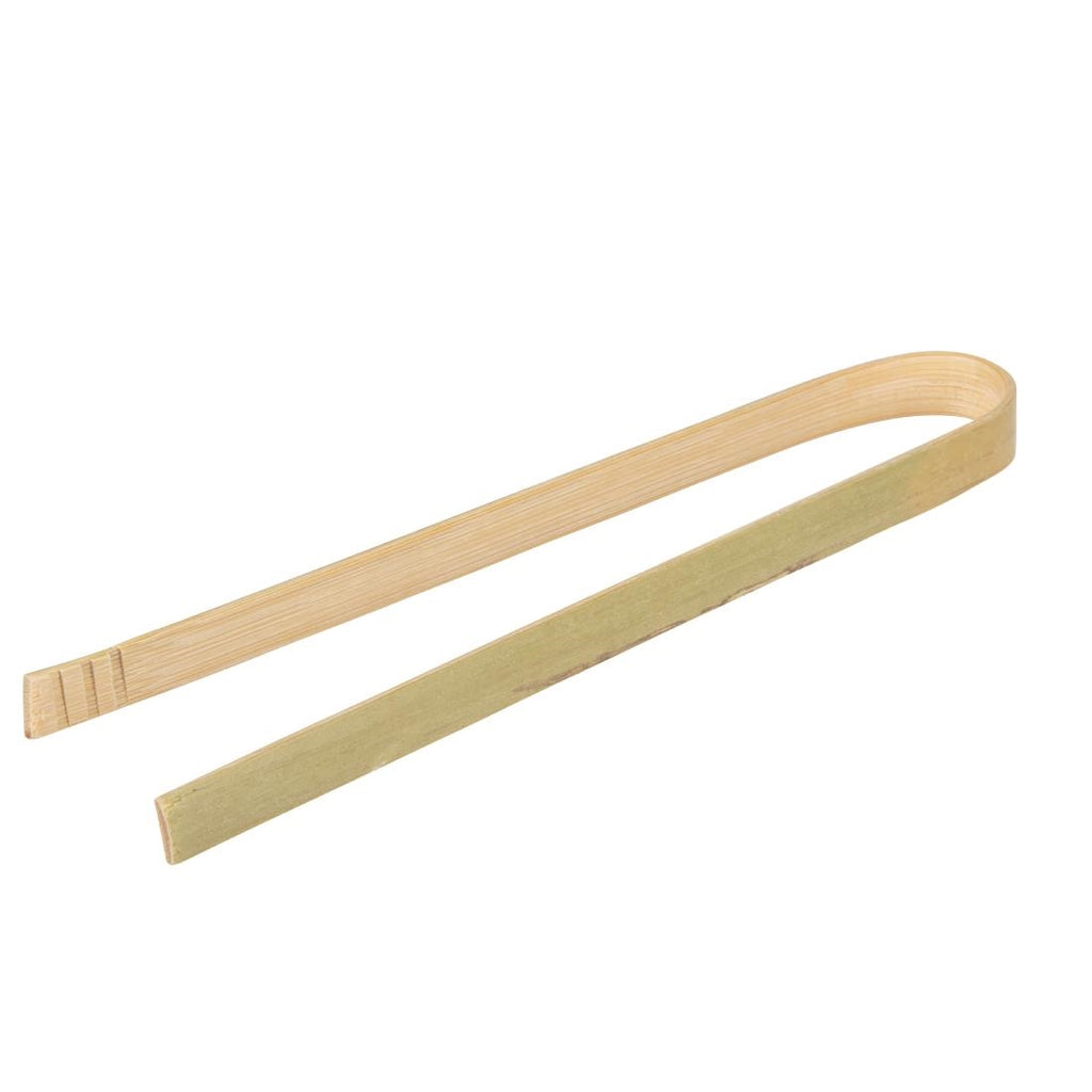 Fiesta Compostable Mini Bamboo Tongs (Pack of 50) by Fiesta - Lordwell Catering Equipment