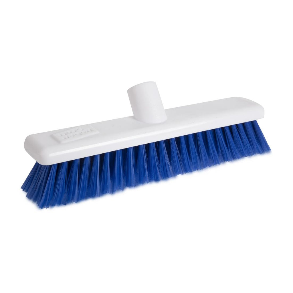 Jantex Hygiene Broom Soft Bristle Blue 12in DN829