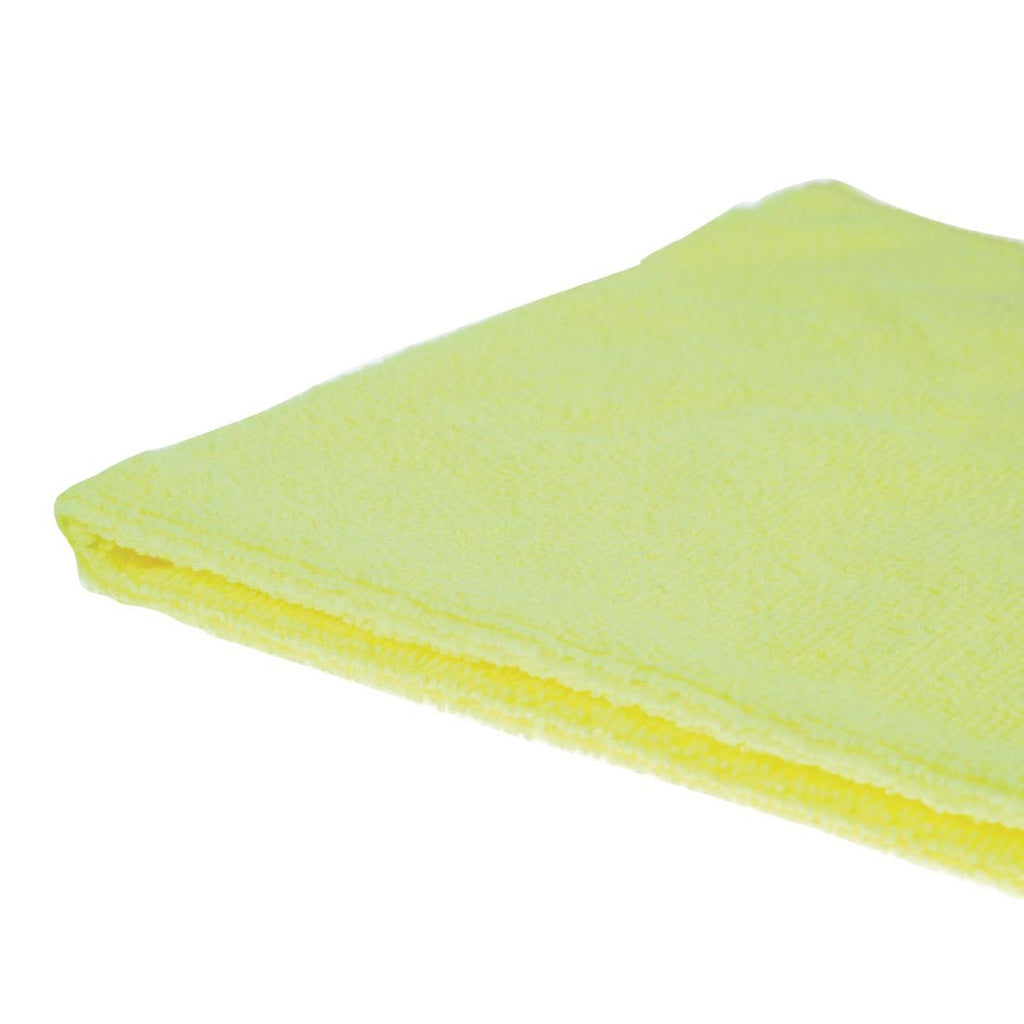 Jantex Microfibre Cloths Yellow (Pack of 5) DN841