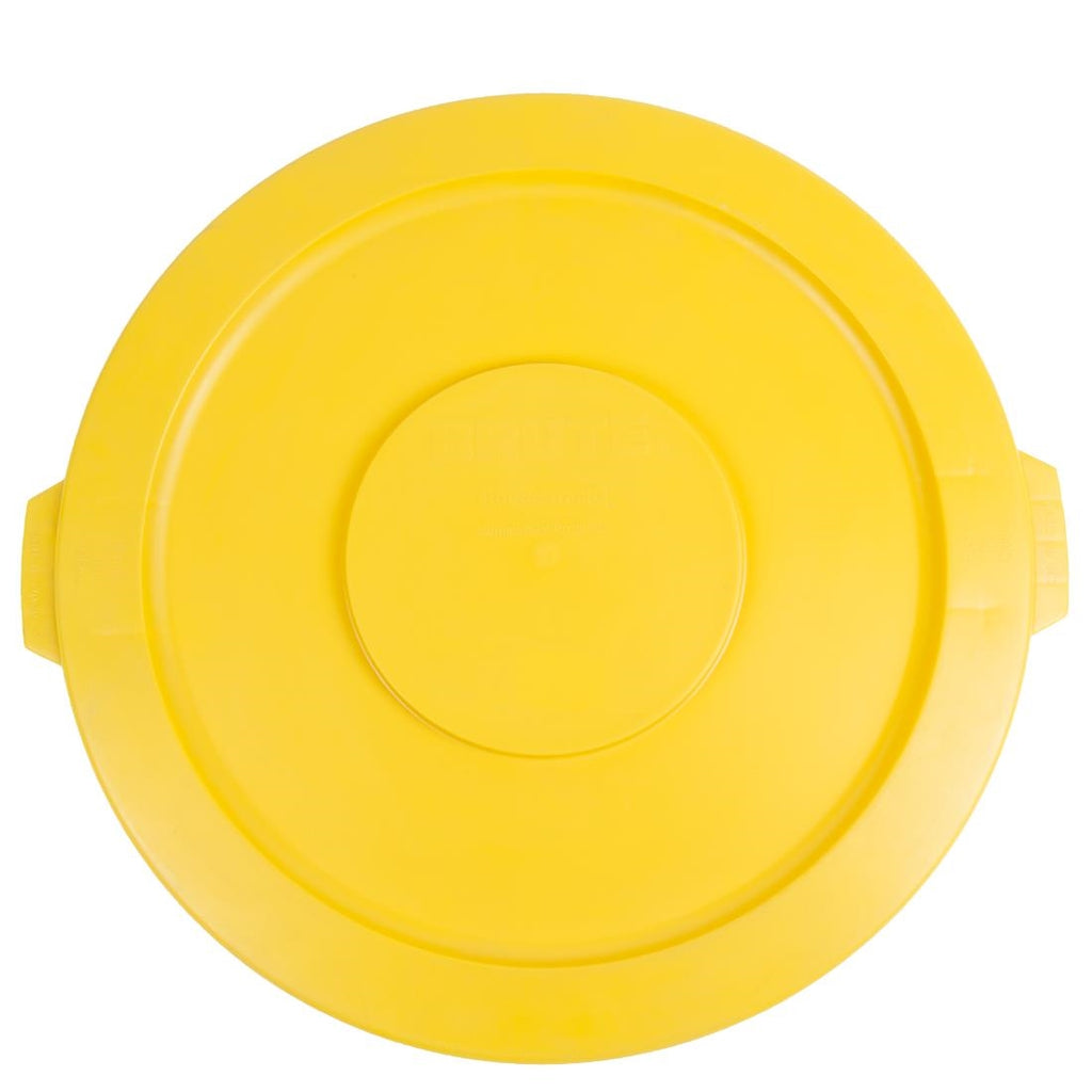 Rubbermaid Brute Snap On Lid Yellow DN854