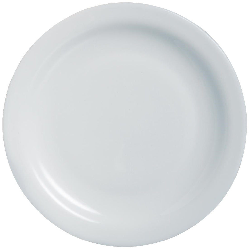 Arcoroc Opal Hoteliere Narrow Rim Plates 236mm (Pack of 6) DP061
