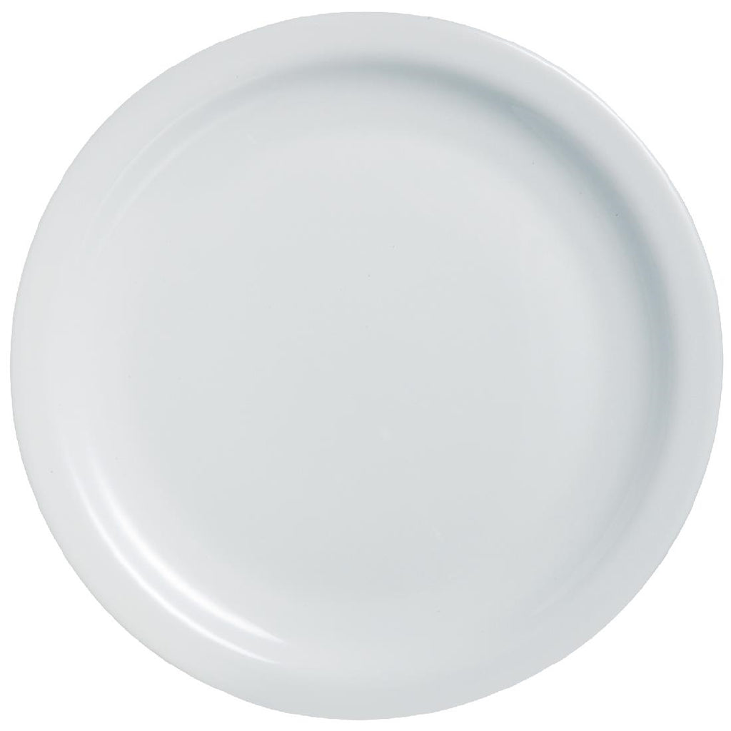 Arcoroc Opal Hoteliere Narrow Rim Plates 193mm (Pack of 6) DP062