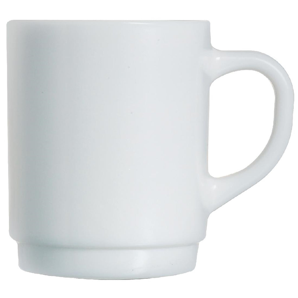 Arcoroc Opal Stackable Mugs 290ml (Pack of 6) DP076