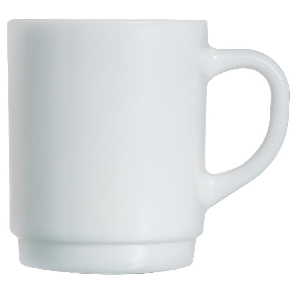 Arcoroc Opal Stackable Mugs 250ml (Pack of 6) DP077