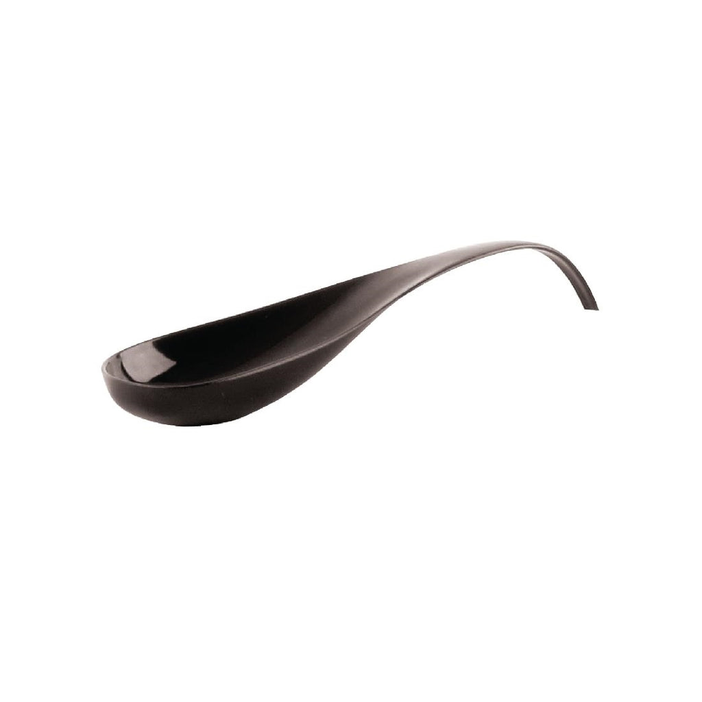 Araven Curved Tasting Spoon Black (Pack of 100) DP166