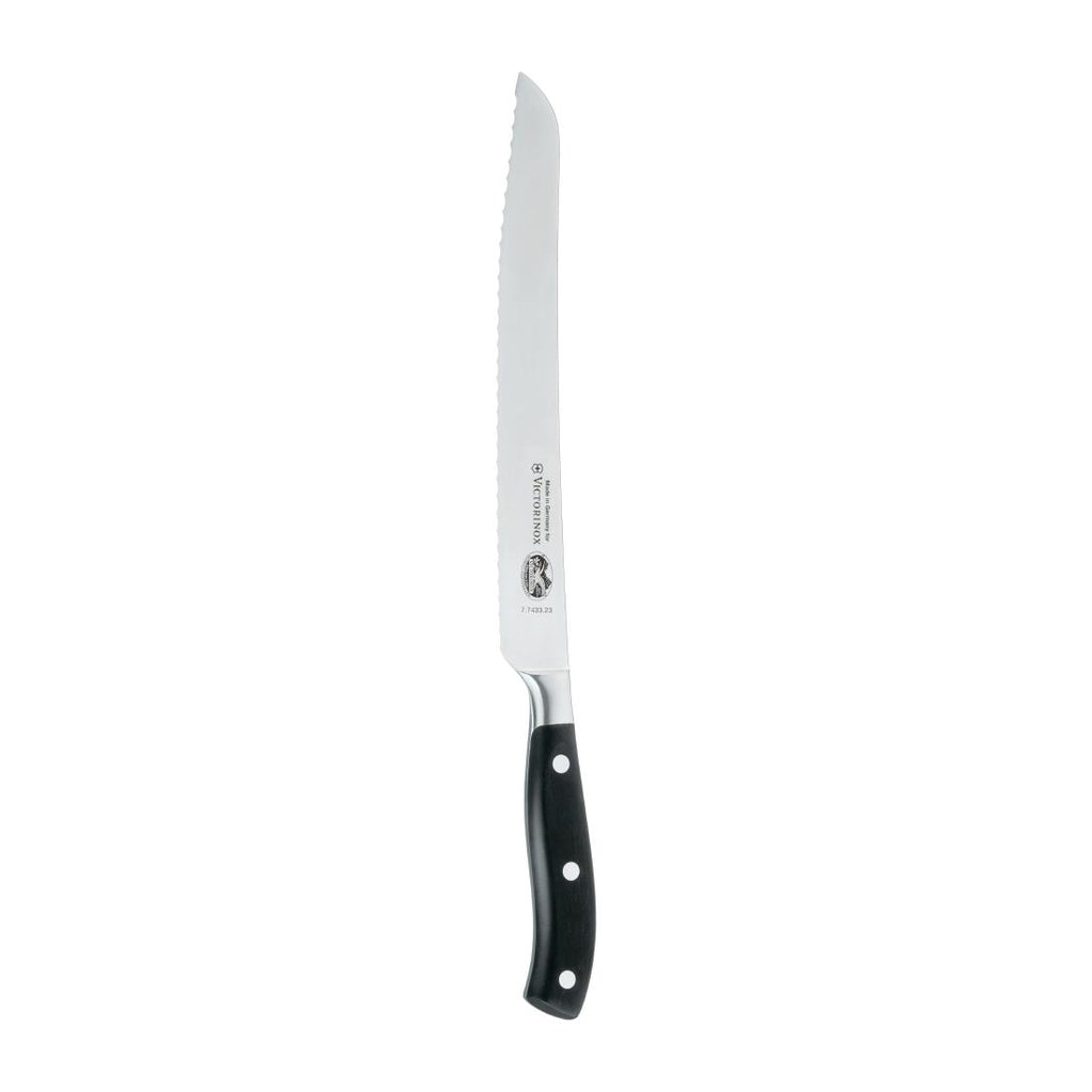 Victorinox Fully Forged Bread Knife Serrated Edge Black 23cm DR511