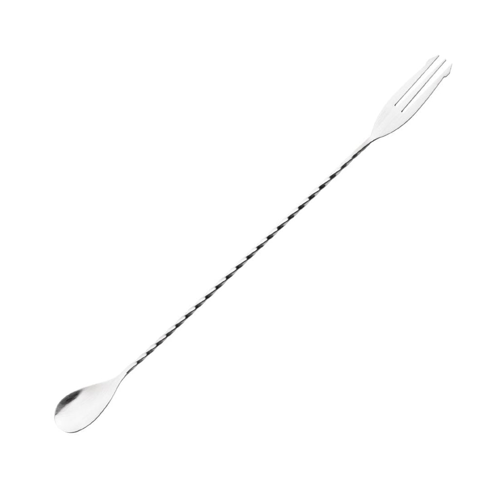Olympia Cocktail Mixing Spoon with Fork DR596