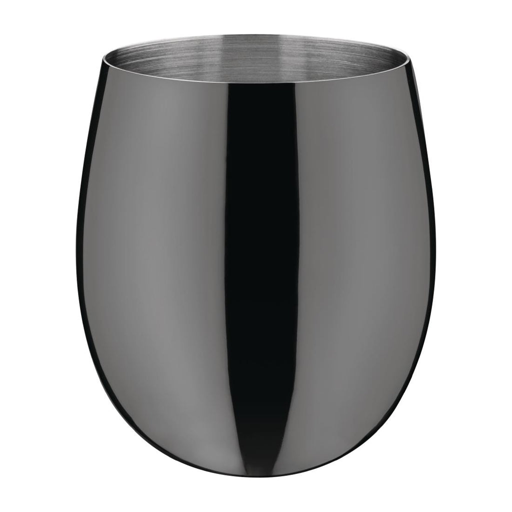Olympia Curved Cocktail Glasses 340ml Gunmetal DR631