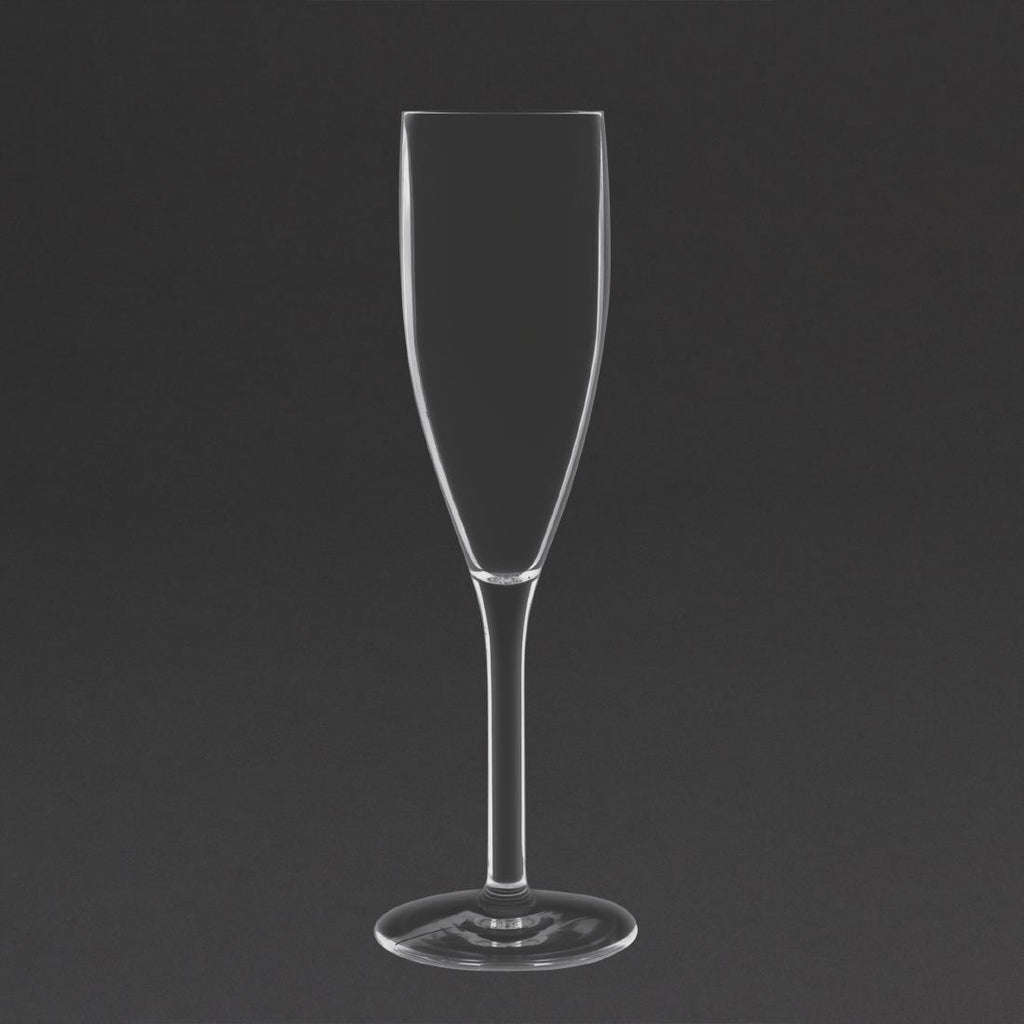 Olympia Kristallon Polycarbonate Champagne Flutes 210ml (Pack of 12) DS133