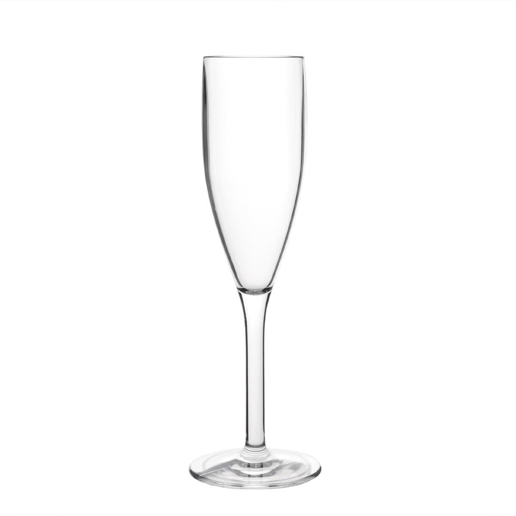 Olympia Kristallon Polycarbonate Champagne Flutes 210ml (Pack of 12) DS133