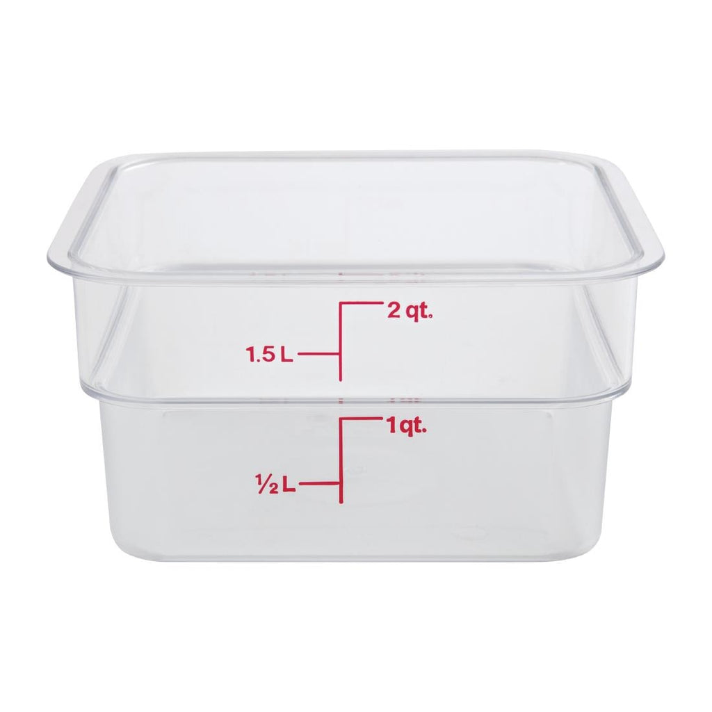 Cambro Square Polycarbonate Food Storage Container 1.9 Ltr DT195