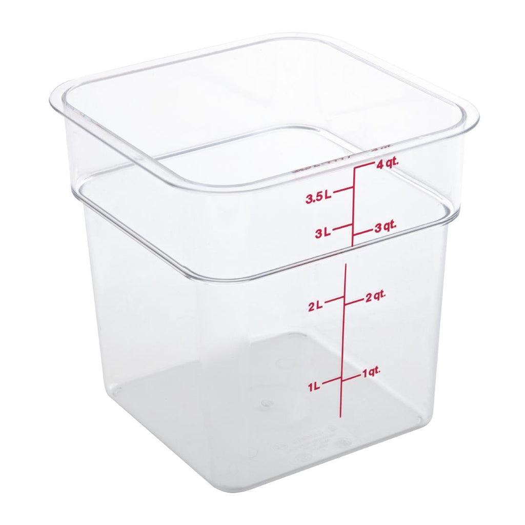 Cambro Square Polycarbonate Food Storage Container 3.8 Ltr DT196