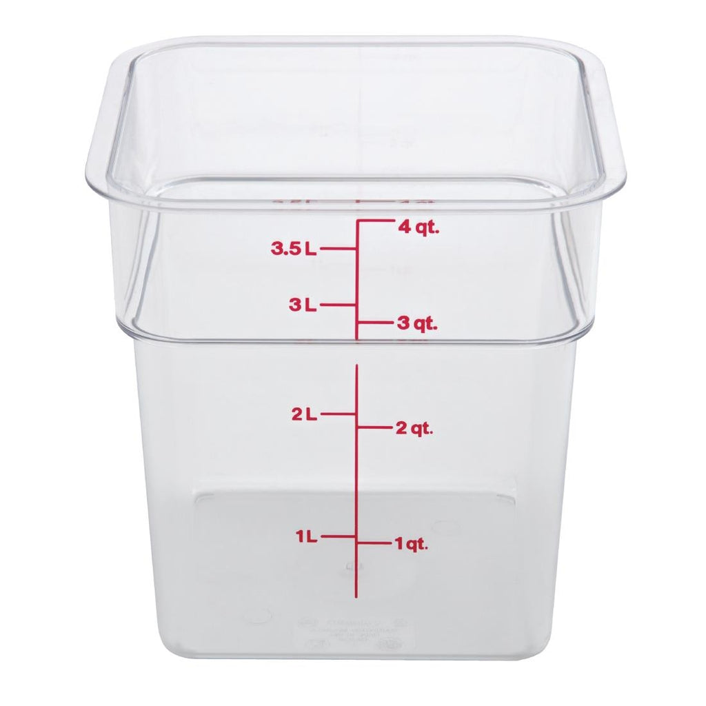 Cambro Square Polycarbonate Food Storage Container 3.8 Ltr DT196