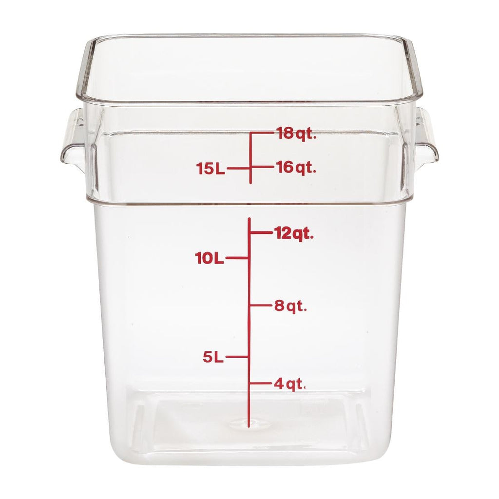 Cambro Square Polycarbonate Food Storage Container 17.2 Ltr DT198