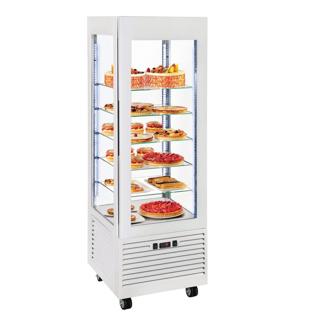 Roller Grill Display Fridge with Fixed Shelves White DT735