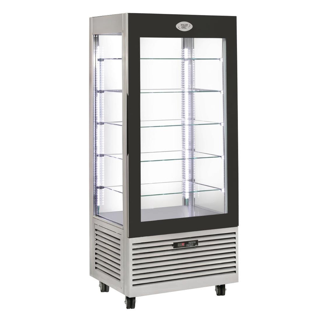 Roller Grill Display Fridge with Fixed Shelves Stainless Steel DT736