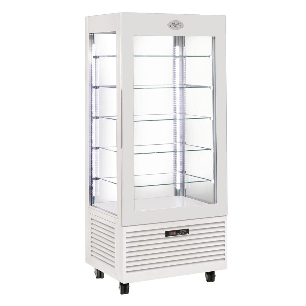 Roller Grill Display Fridge with Fixed Shelves White DT738