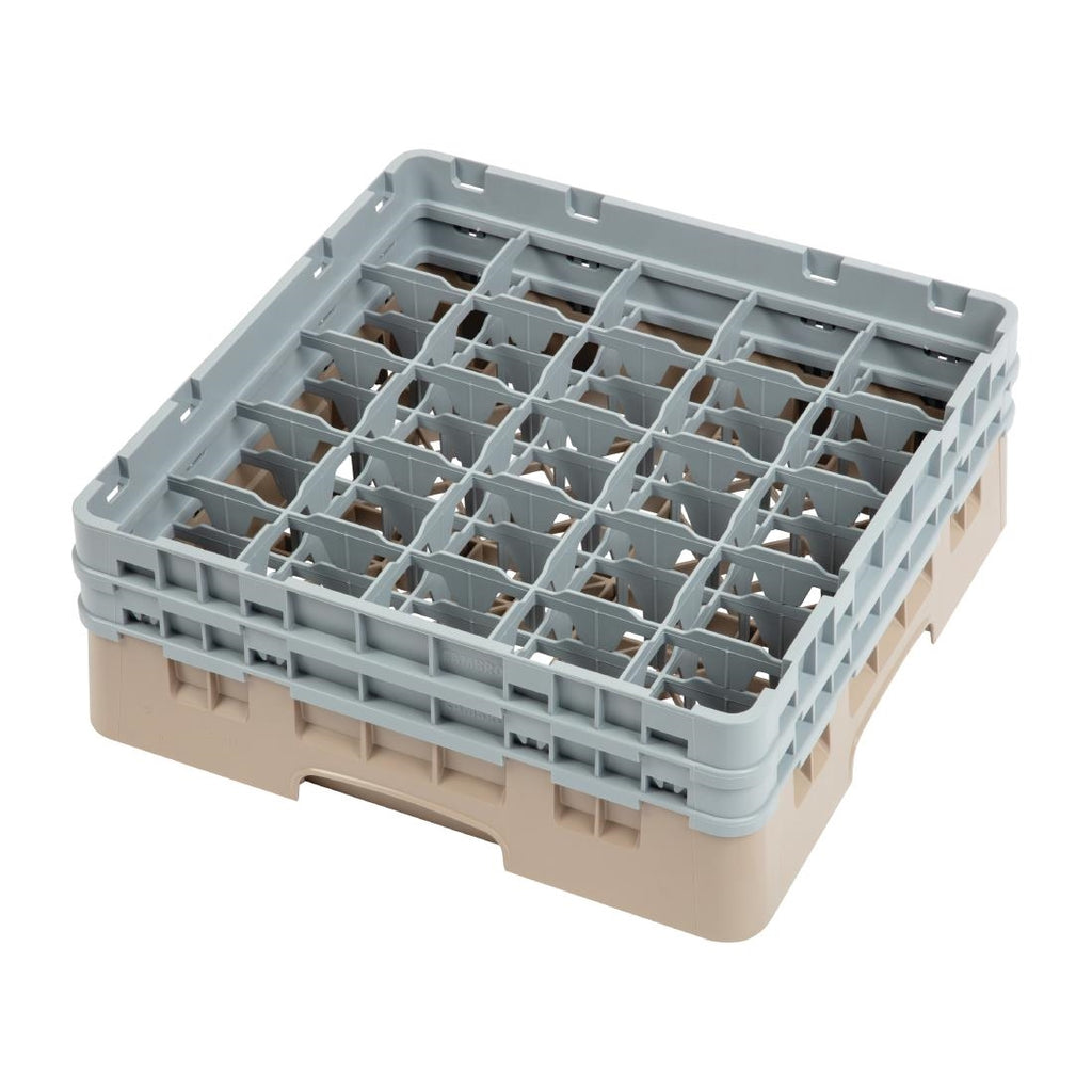 Cambro Camrack Beige 25 Compartments Max Glass Height 133mm DW555